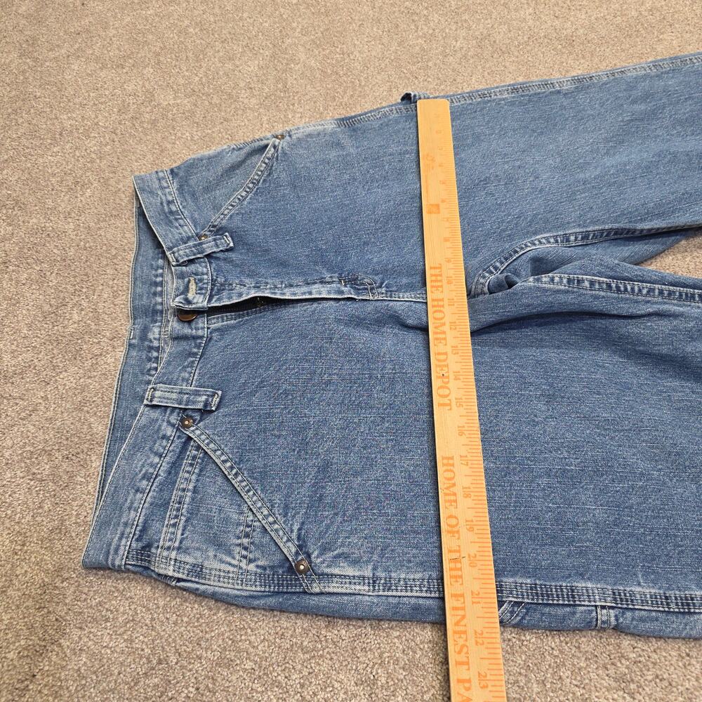 Vintage Y2K 90s Carpenter Workwear Utility Jeans Lee Dungarees sz 33x30 - Picture 7 of 14